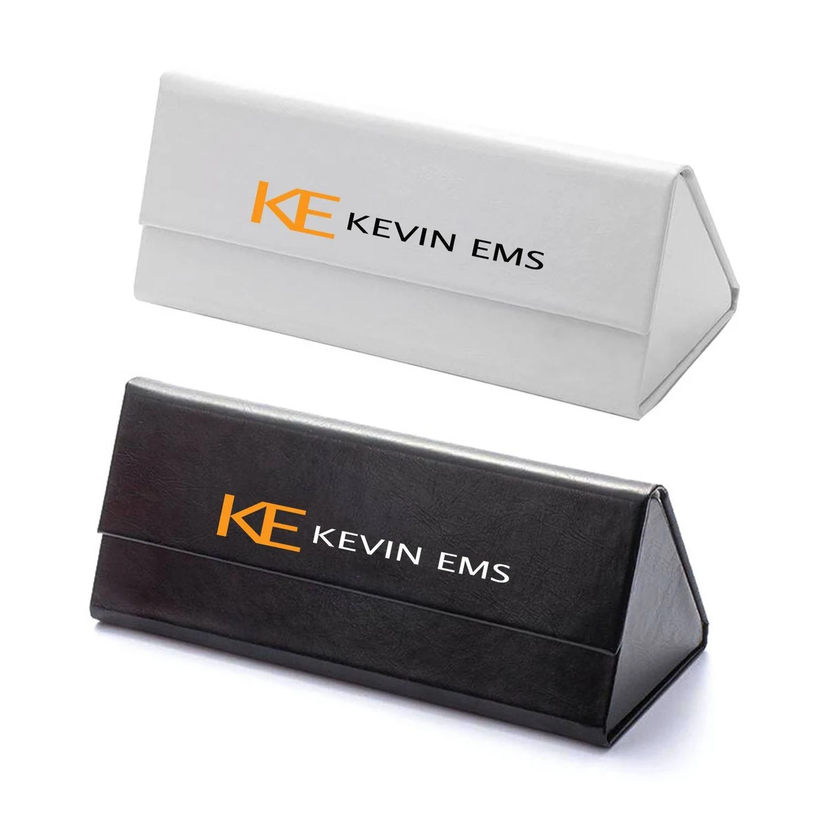 Triangular PU Leather Foldable Glasses Case 1