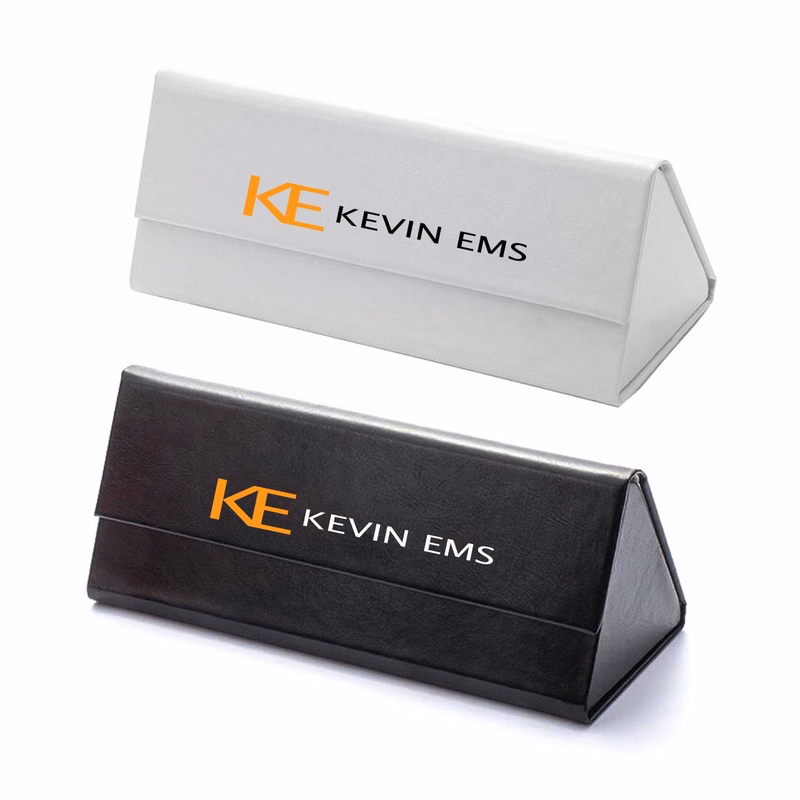 Triangular PU Leather Foldable Glasses Case