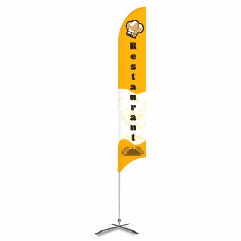 Restaurant Pre Printed 15' G7 Feather Flag - Design 1