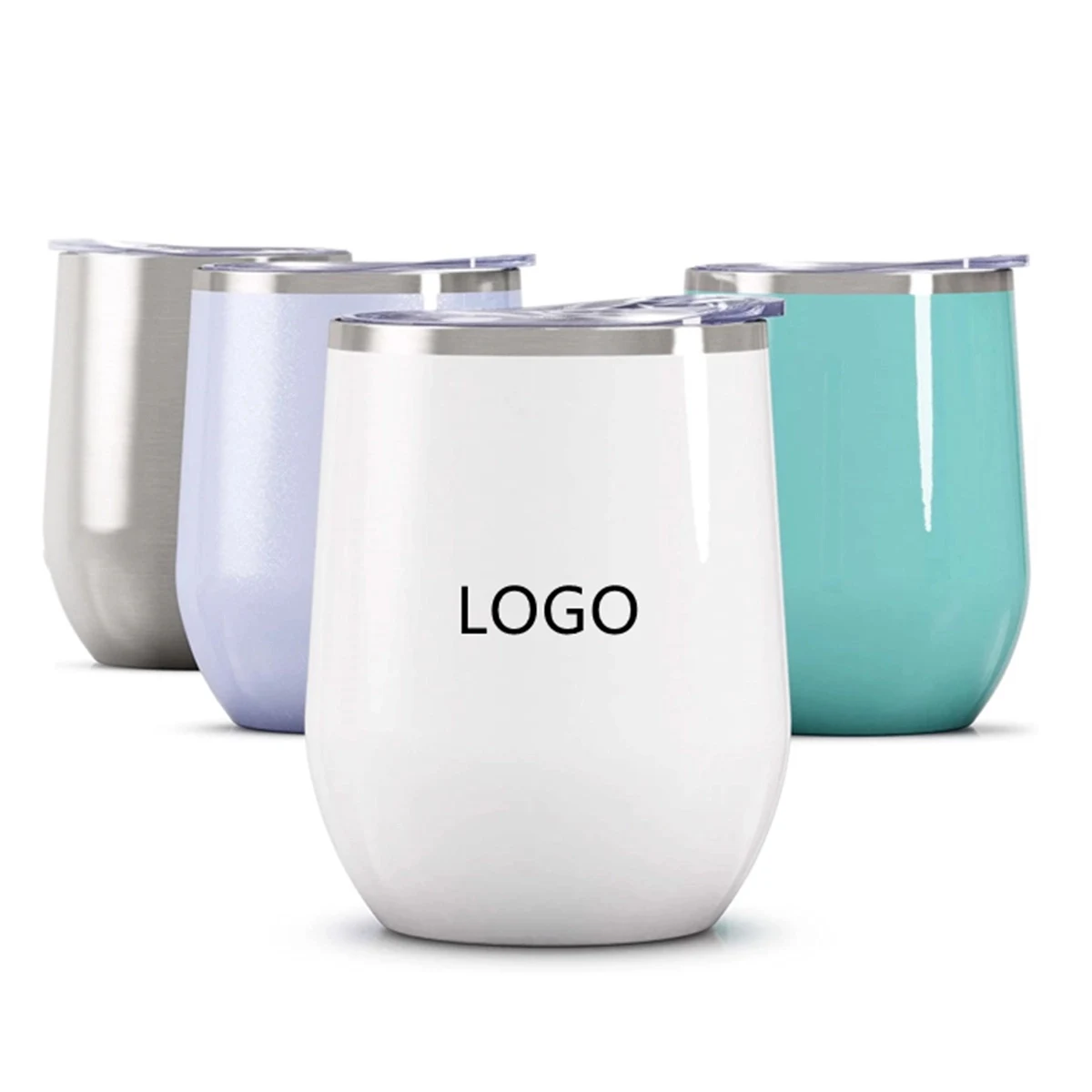 Stainless Steel Wine Tumbler With Lid 12Oz 1