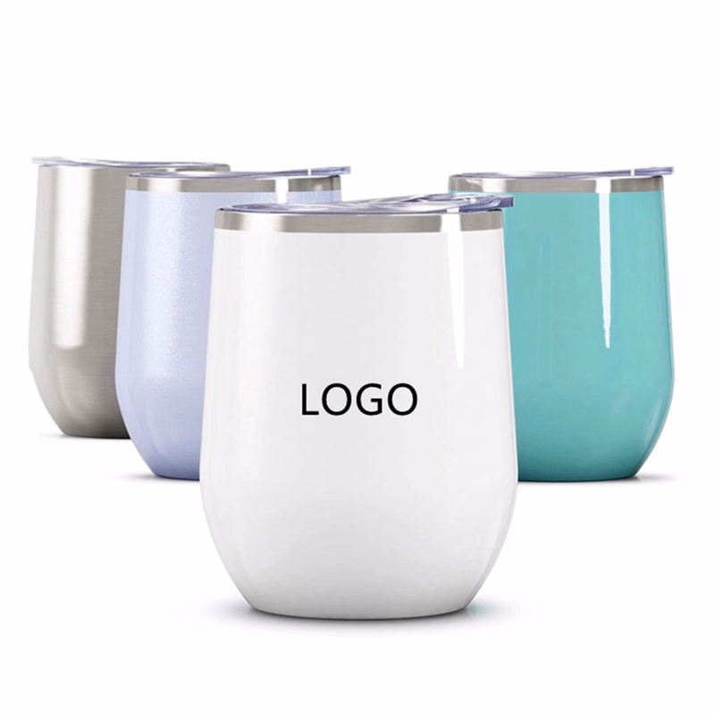 Stainless Steel Wine Tumbler With Lid 12Oz