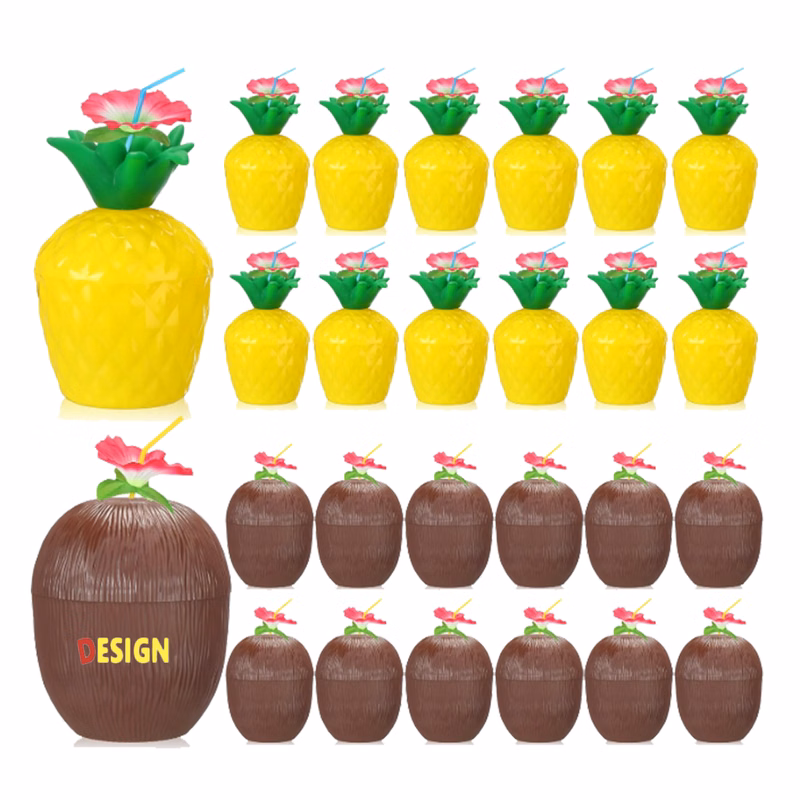 Tropical Shaped Drink Cups