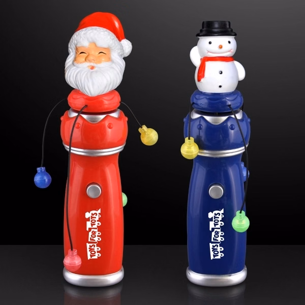Orbiting LEDs Spinning Christmas Toy Wands