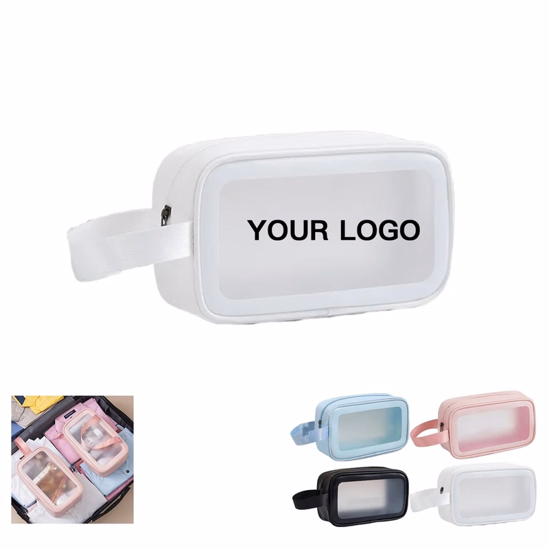 Compact PVC Toiletry Bag for Carry On Luggage