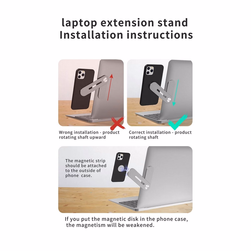Multi-function Laptop Cell Phone Bracket