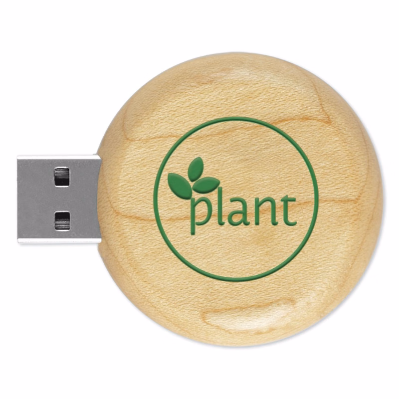 USBER USB 2.0 Eco Round Wood Drive™ ER
