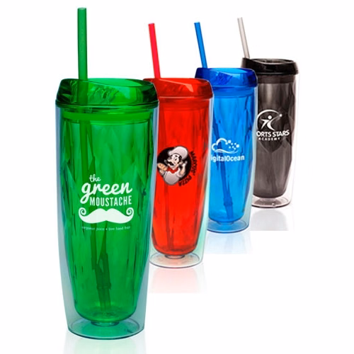 18 oz Juice It Colored Acrylic Tumbler