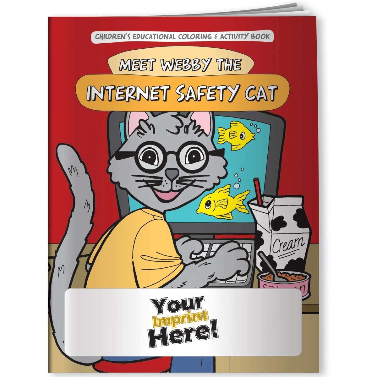 Coloring Book - Meet Webby The Internet Safety Cat 1