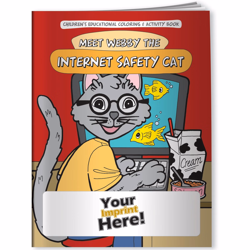 Coloring Book - Meet Webby The Internet Safety Cat