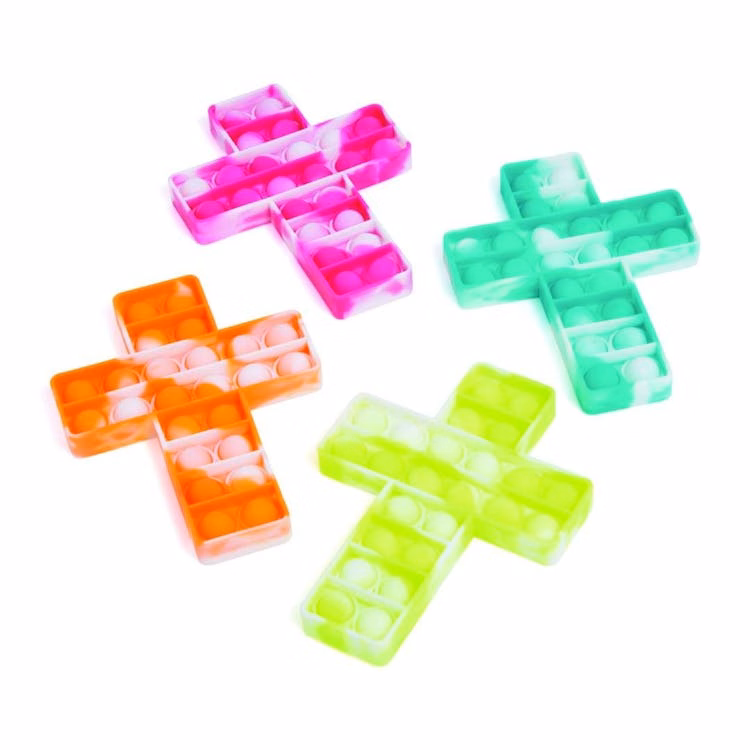 Cross Shaped Pop Fidget Toys - Assorted
