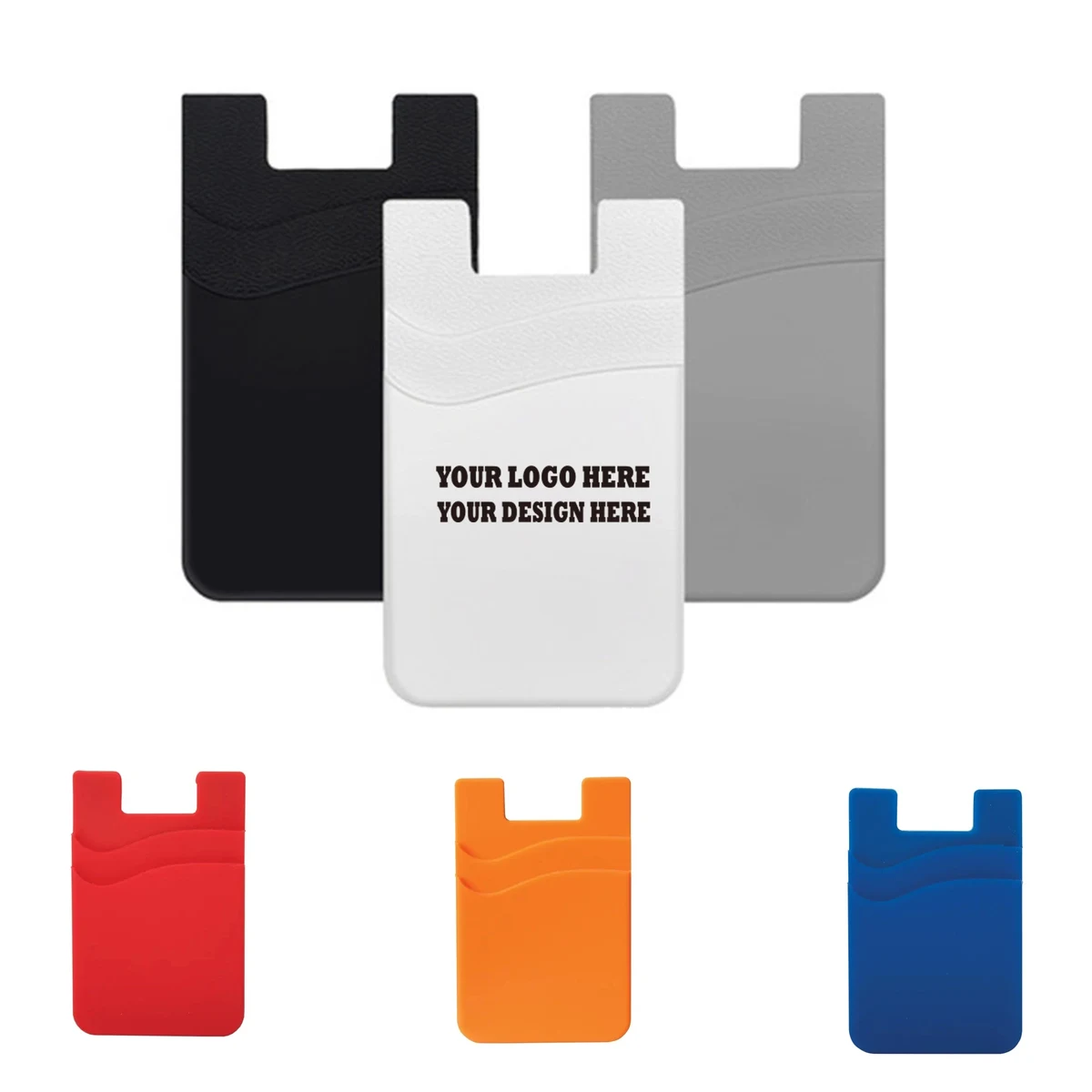 Dual Pocket Silicone Phone Wallet 1