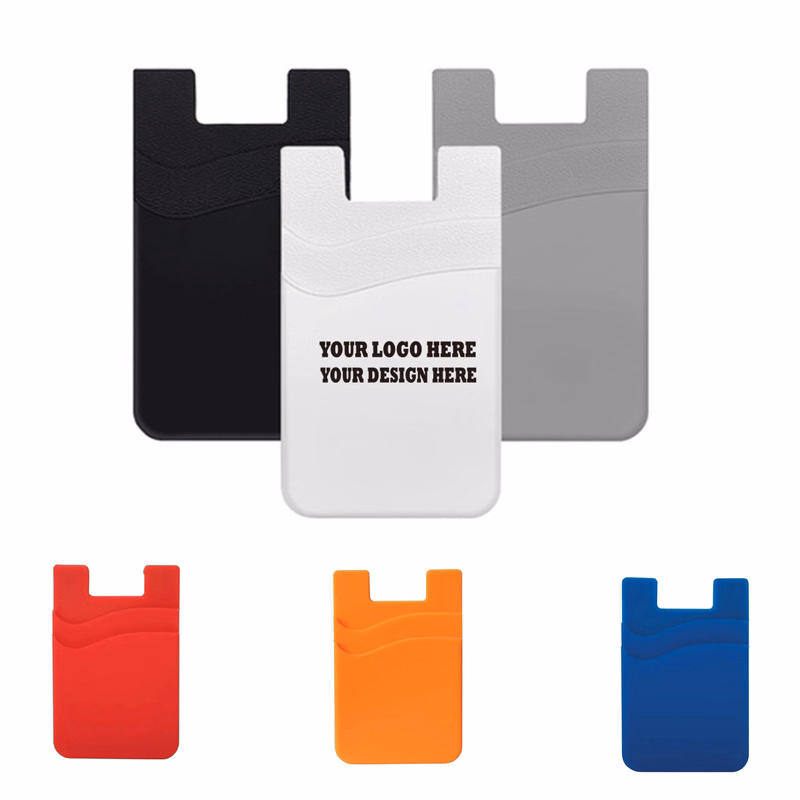 Dual Pocket Silicone Phone Wallet