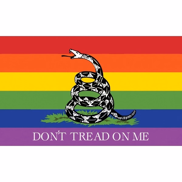 Don't Tread on Me Pride Stick Flag