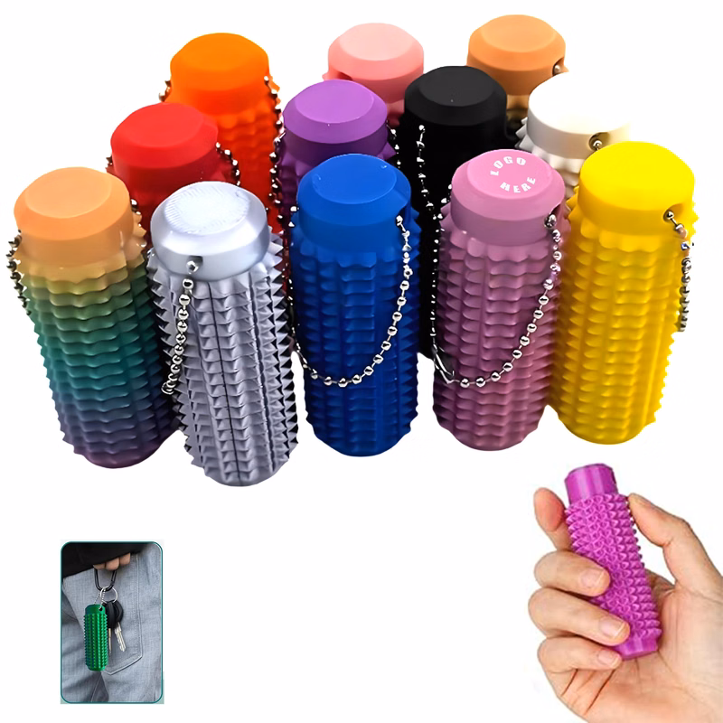 3D Printed Portable Massage Shaft Decompression Toy Keychain