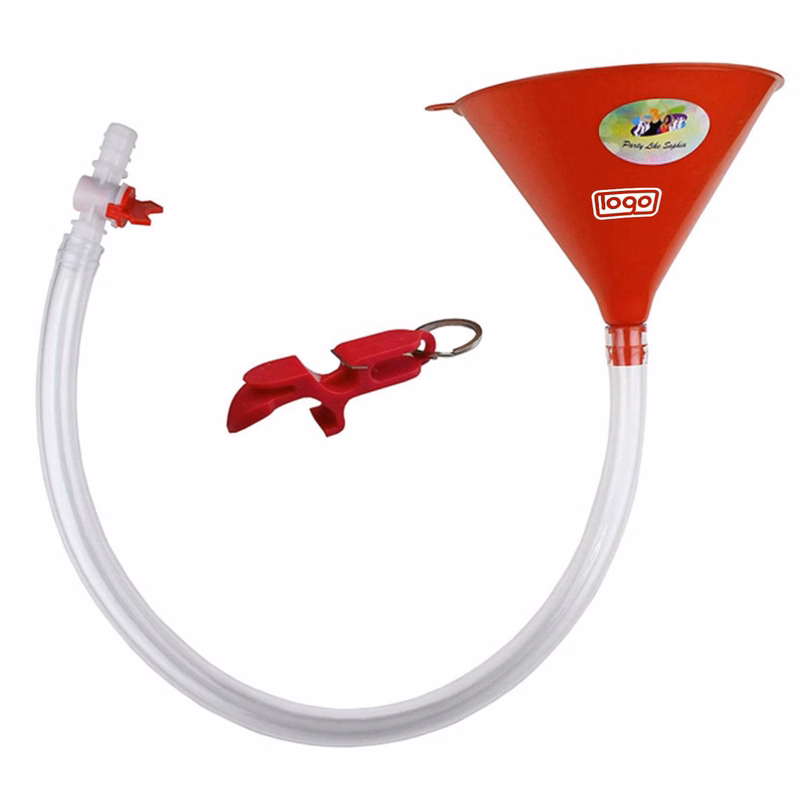 Beer Bong Funnel Bottle Opener Set w/ Valve