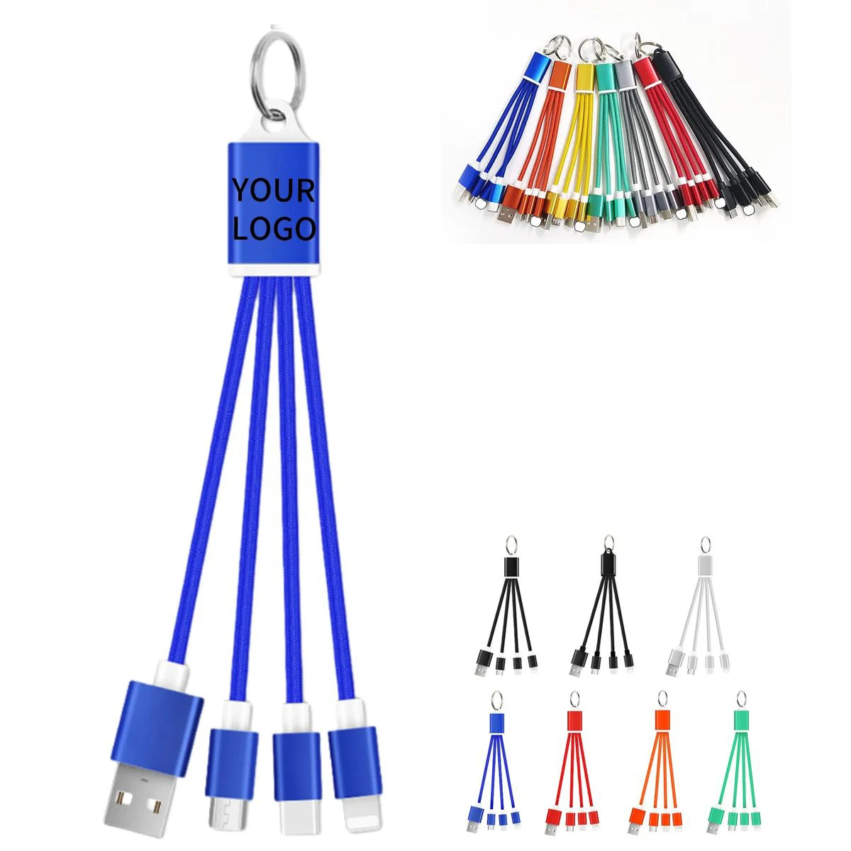 Nylon Charging Keyring with Logo Engraving 1