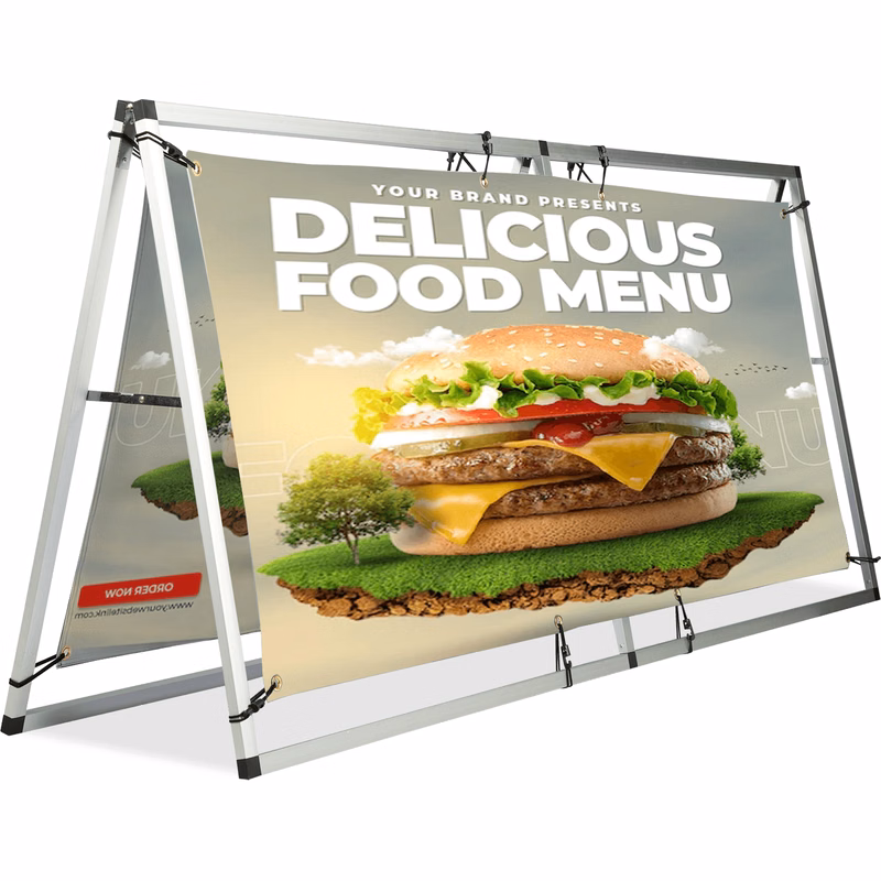 A Frame Banner Stand - 85"w x 36"h