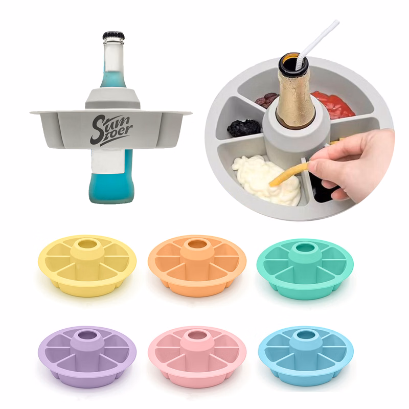 Beer Bottle-Matching Silicone Snack Bowl