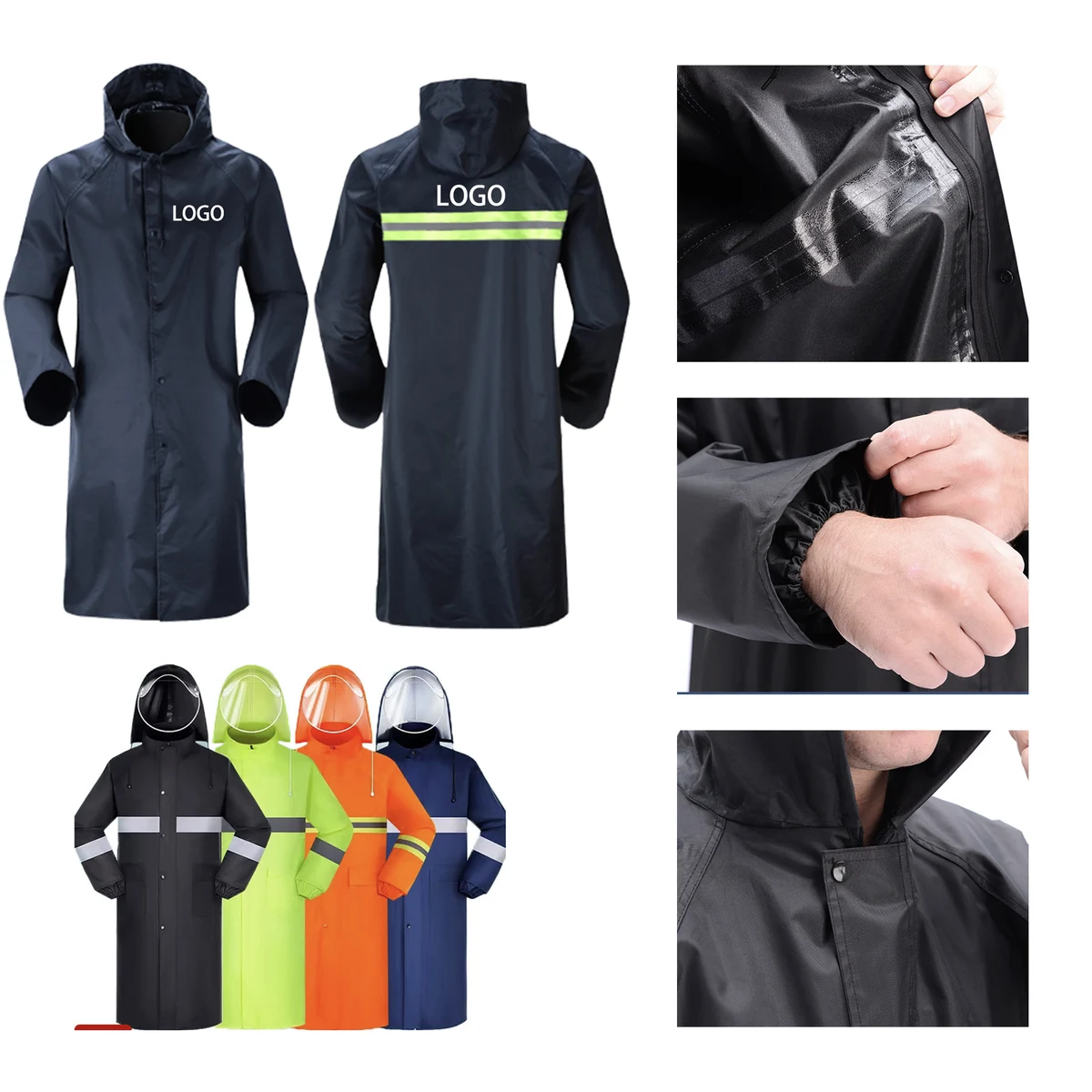 MOQ 10 PCS Compact Portable Raincoat 1