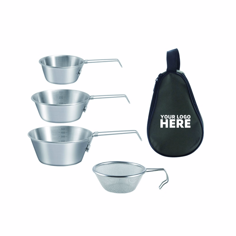 Stainless Steel Round Plates Dish Set