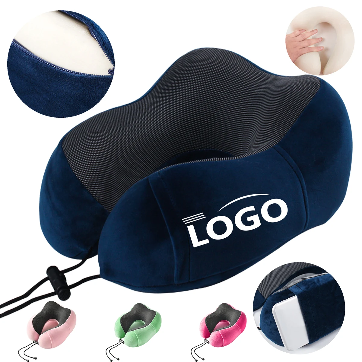 Ergonomic Memory Foam Travel Neck Pillow 1