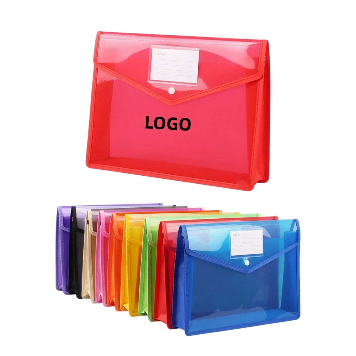 Transparent PP Canvas Document Storage Bag 1