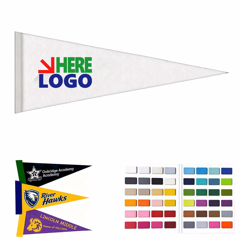 8"x18" Colored Felt Pennant