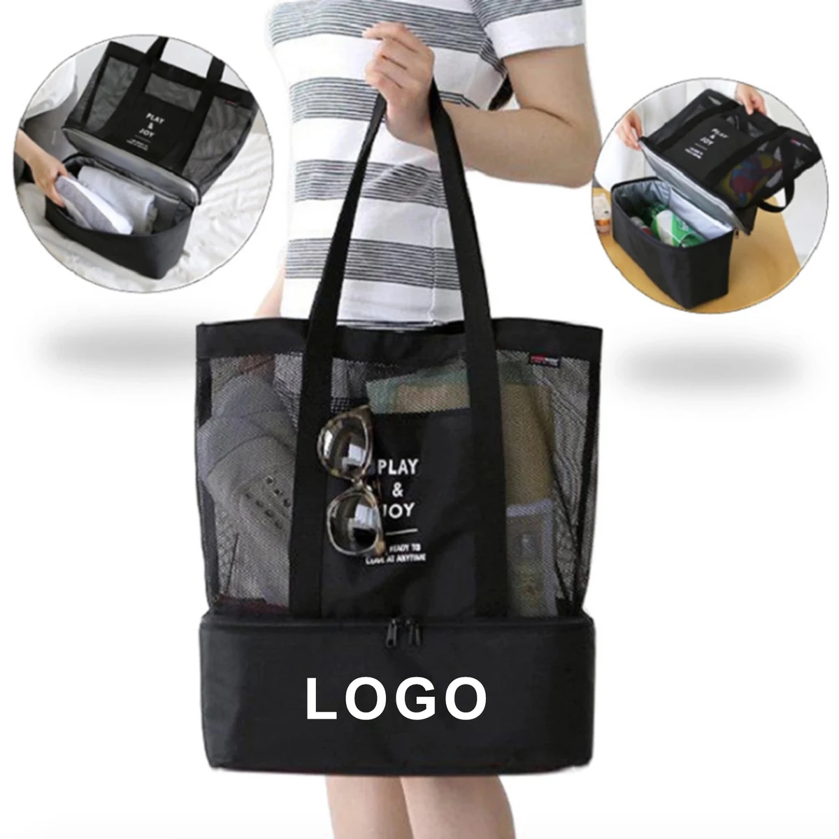 Large Capacity Mesh 2 Picnic Bag Cooler 1