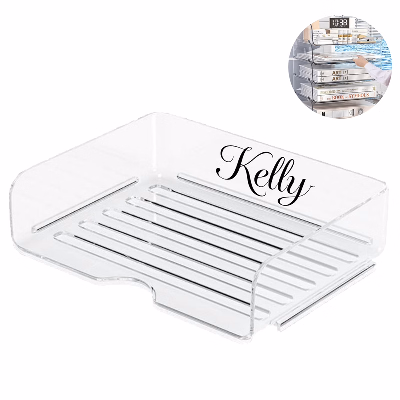 Stackable Clear Acrylic Desktop Organizer