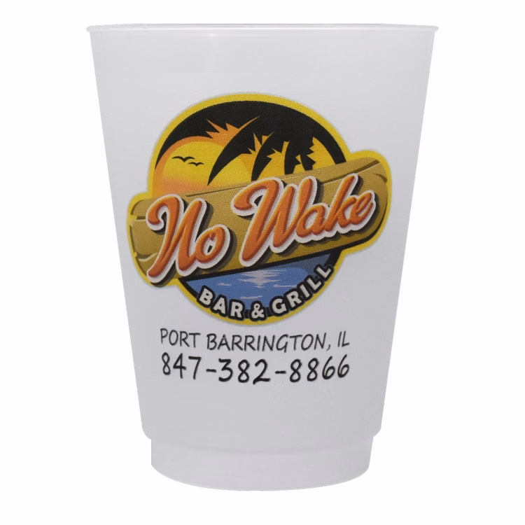 16 oz. Frost-Flex™ Plastic Stadium Cup with our RealColor360 Imprint