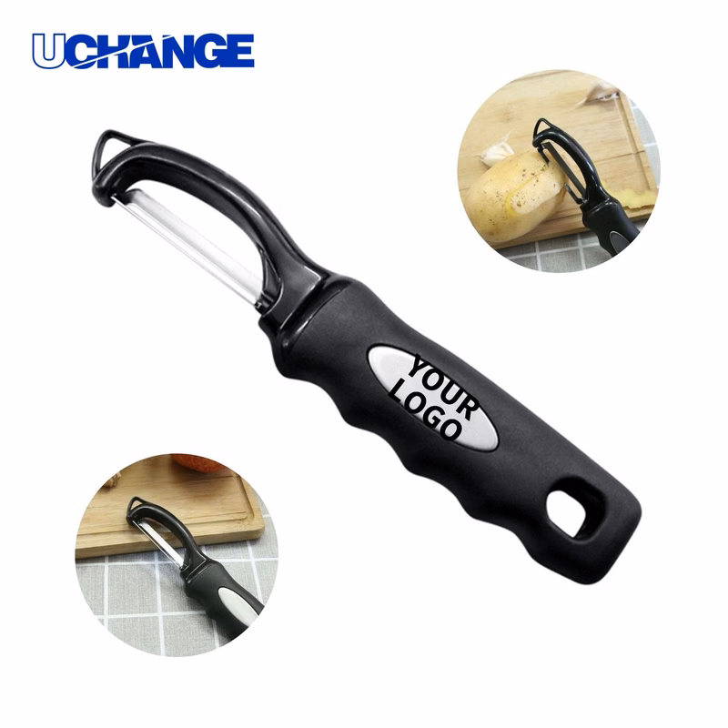 Stainless Steel Straight Blade Peeler Tool with Ergonomic Handle