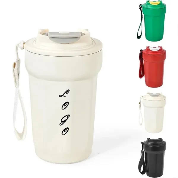 16 oz Vacuum Insulated Stainless Steel Tumbler for Commutes, Fitness and Travel 1
