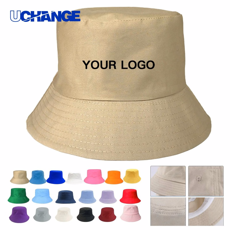 Cotton Bucket Hat Headwear with Wide Brim for Outdoor Use