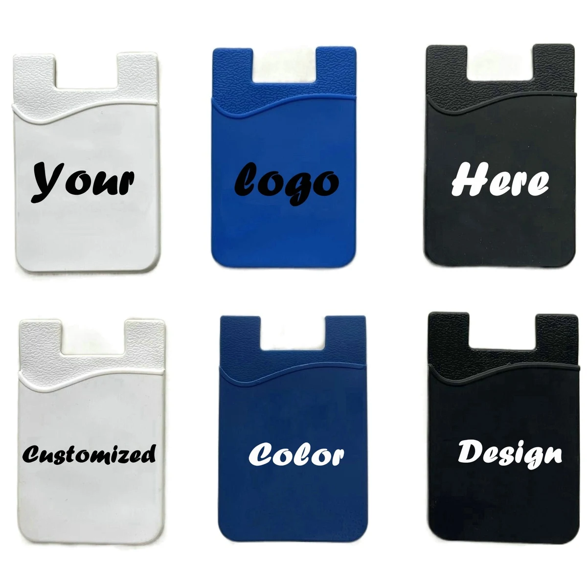 High Quality Silicone Cell Phone Wallet MOQ 100PCS 1