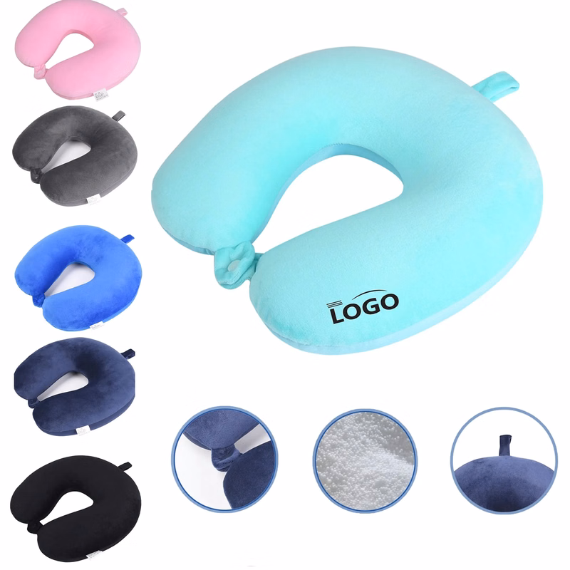 Soft Crystal Velvet U-Shaped Neck Pillow