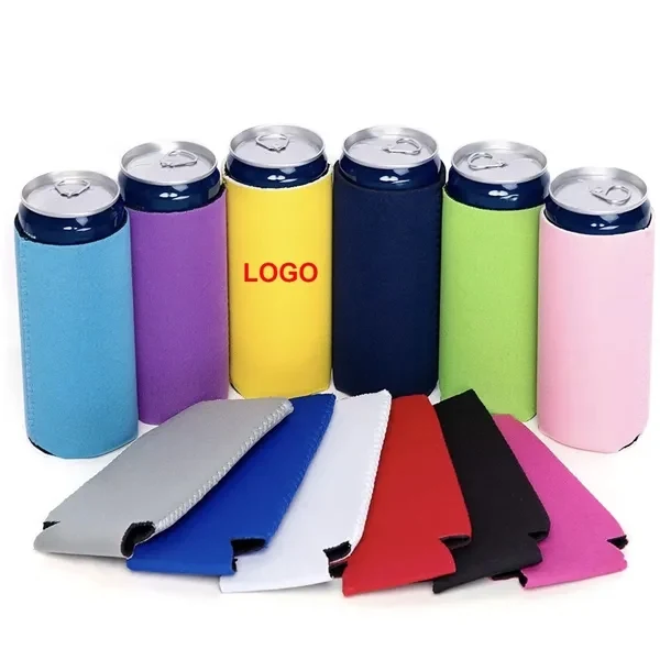 Customizable Bulk Skinny Cooler, custom koozie with logo imprint 1