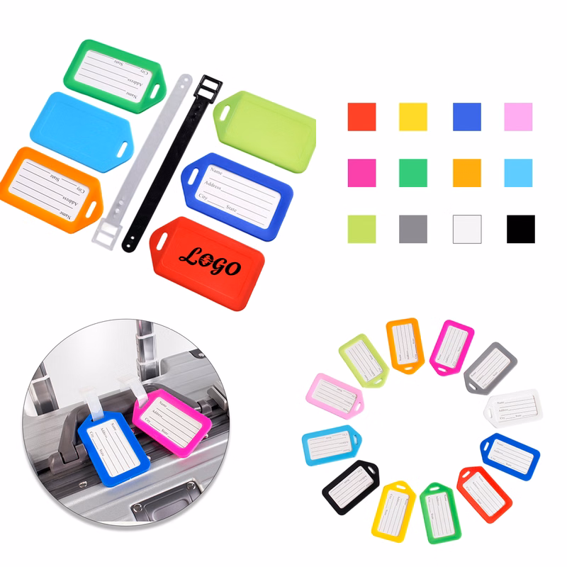 Colorful PP Luggage Tags with Writeable Address Card