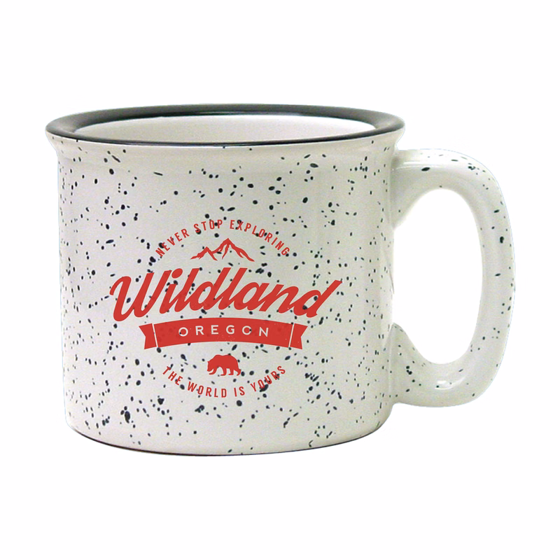 15 oz. White Campfire Mug