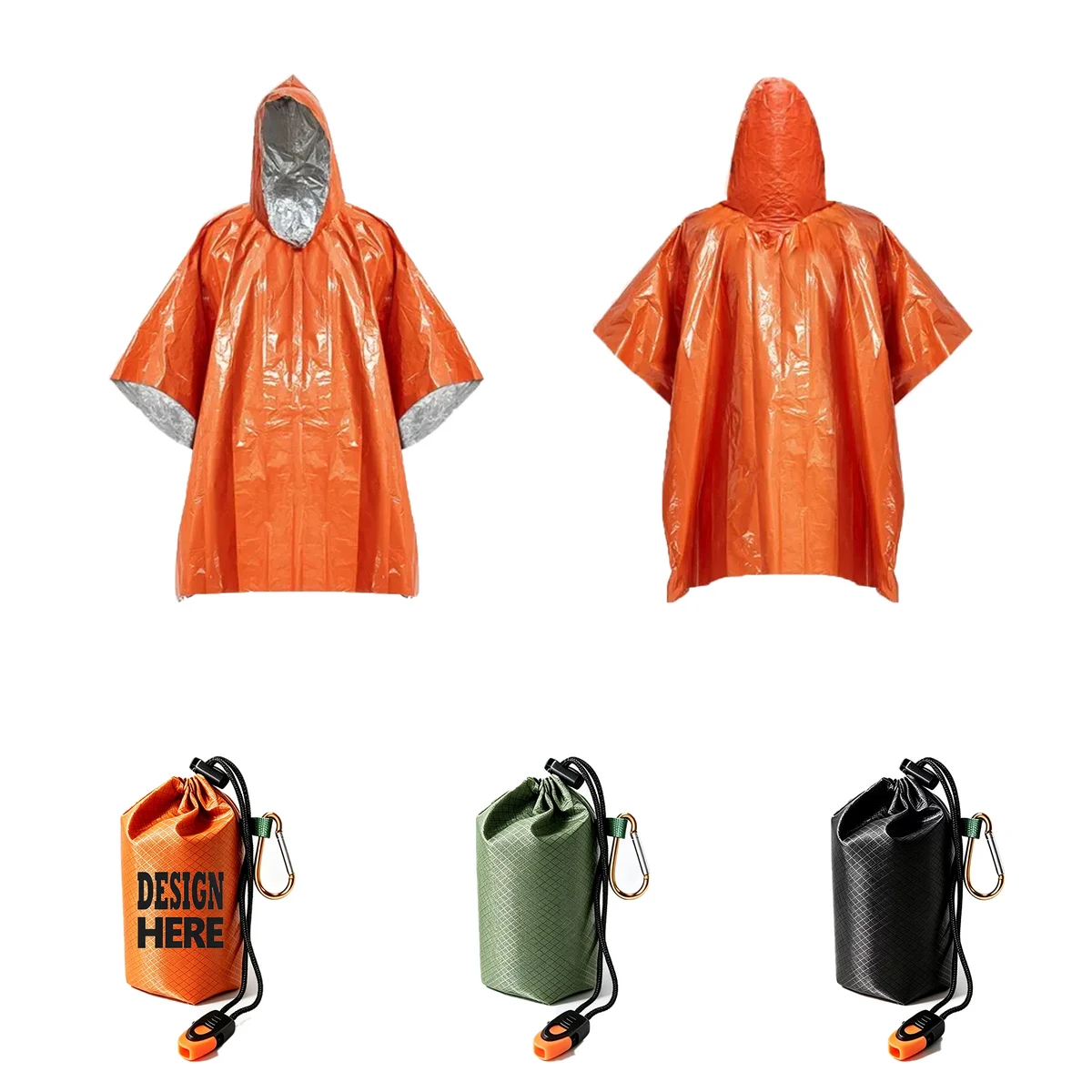 Outdoor Survival Thermal Emergency Poncho 1