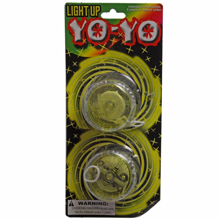 Light Up Yo-Yos - 2 Pack Yellow Ages 6+