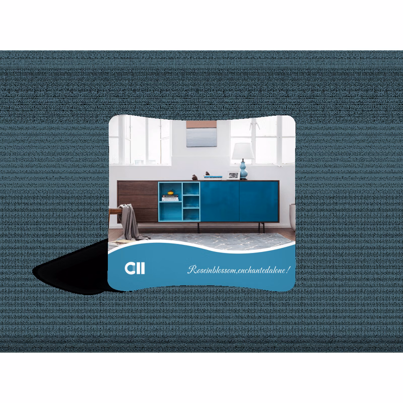 10ft Curved Fabric Display Kit - One Side Imprint