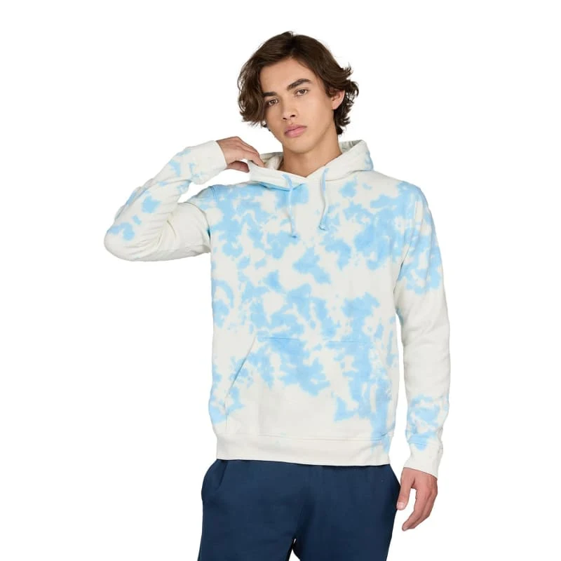 US Blanks Unisex Made In USA Cloud Tie-Dye Hooded Sweatshirt 1