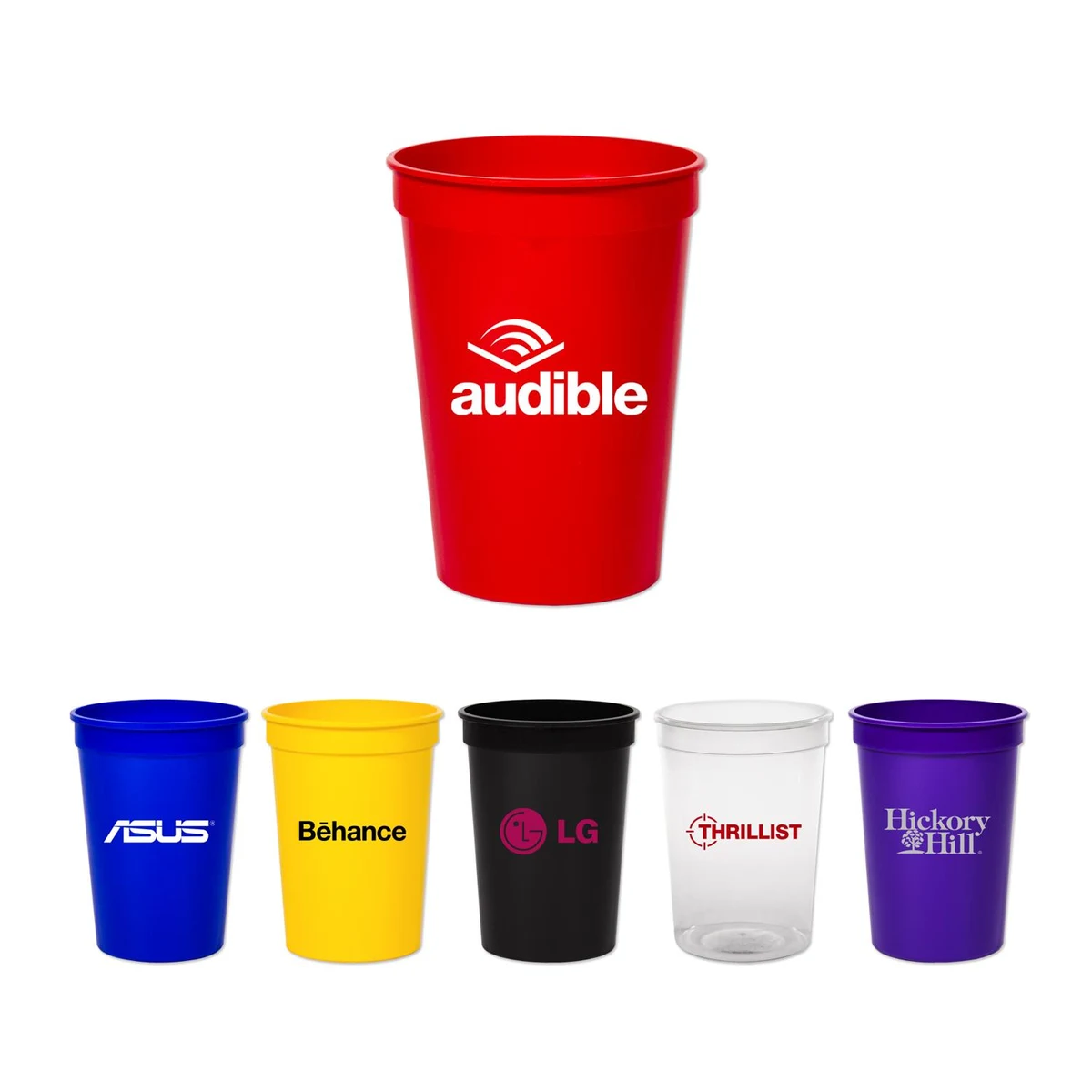 12 Oz. Smooth Colored Stadium Souvenir Cup 1