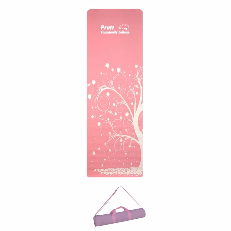 The Full Length Patterned Yoga Mat and Case