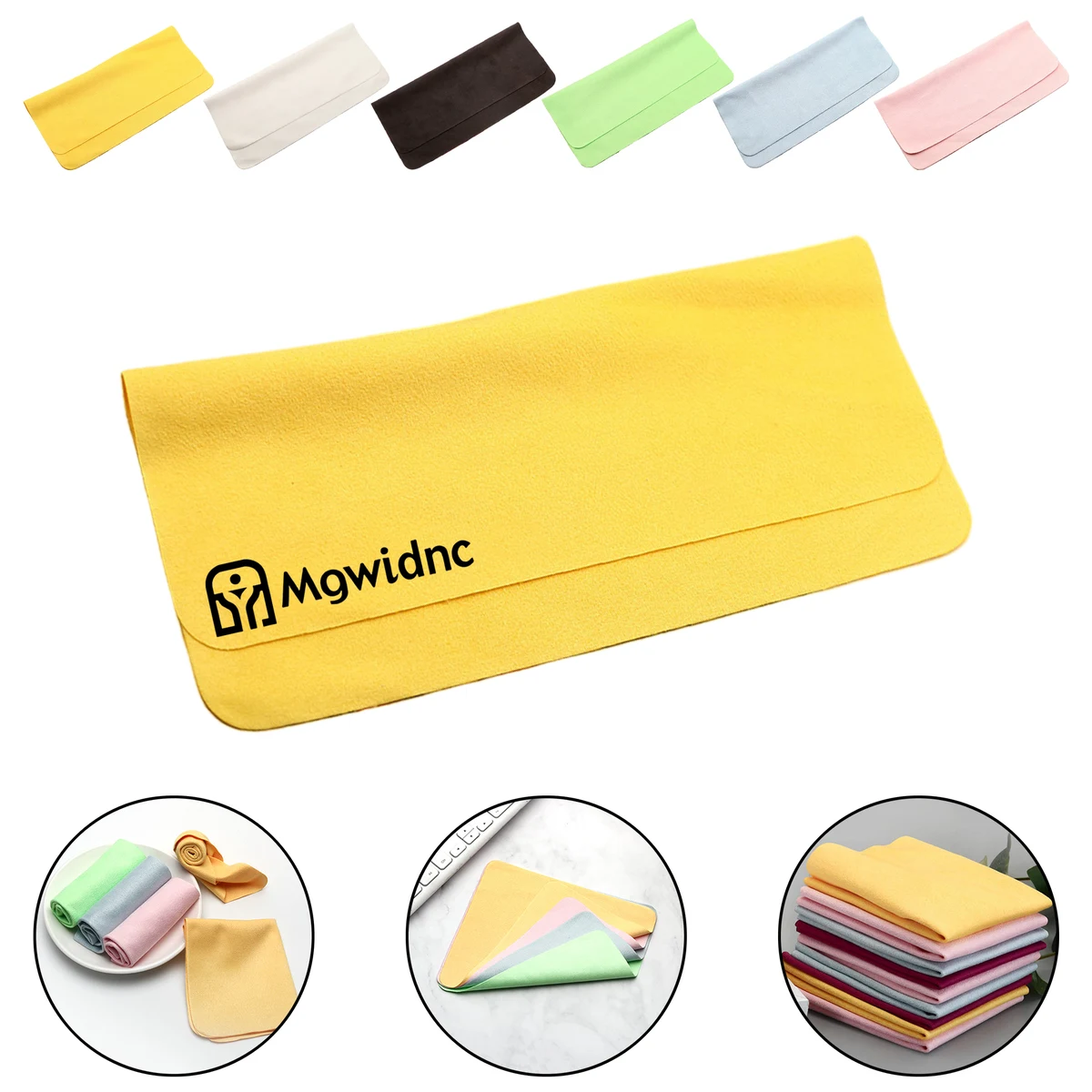 Ultra Fine Fiber Glasses Cloth Solid Color Island Silk Phone Screen Cleaning Microfiber 1