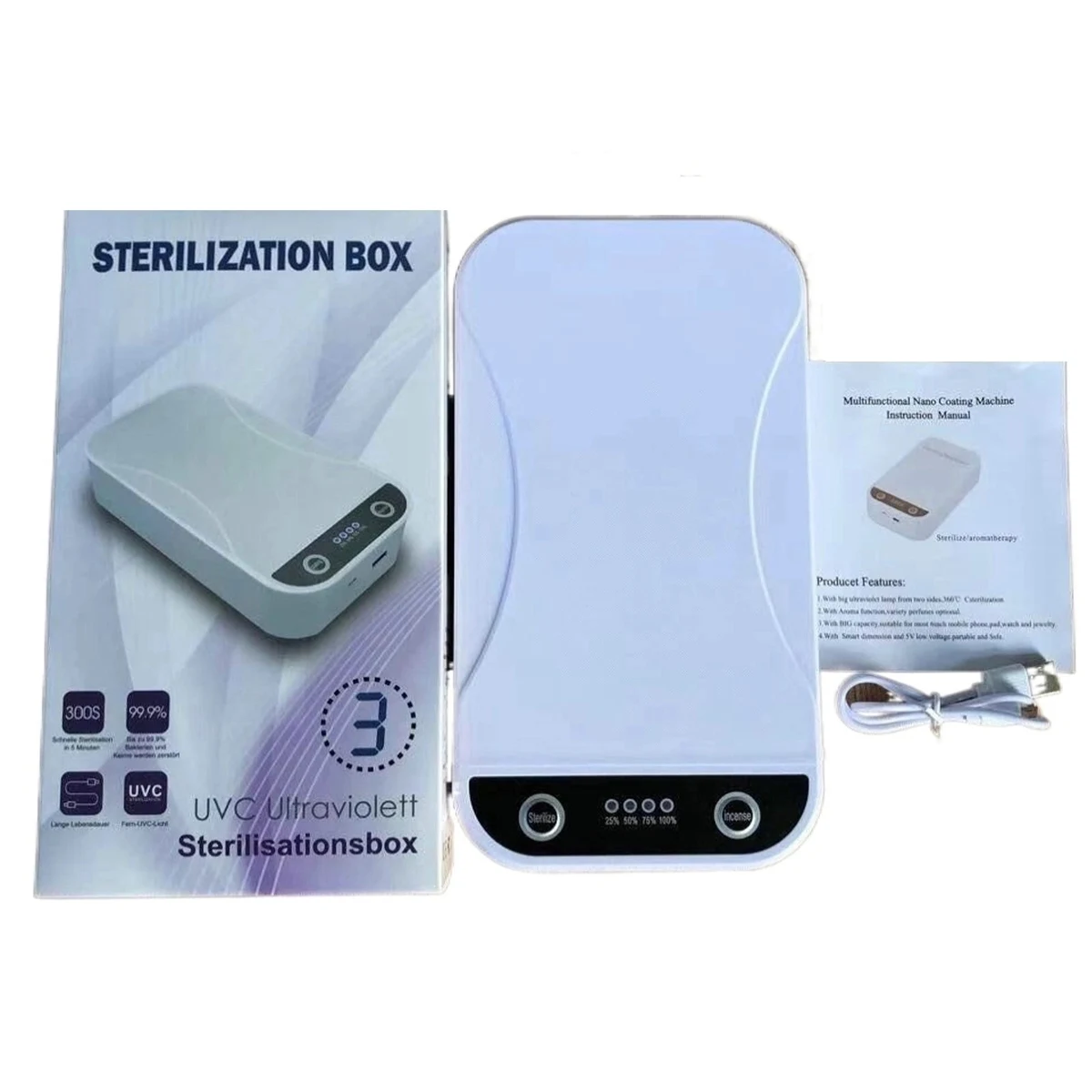 Portable UV light Cell Phone Sanitizer Box 1