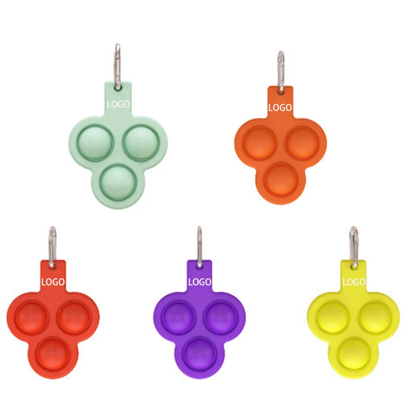 Carabiner 3Bubbles Popper Sensory Toys 1