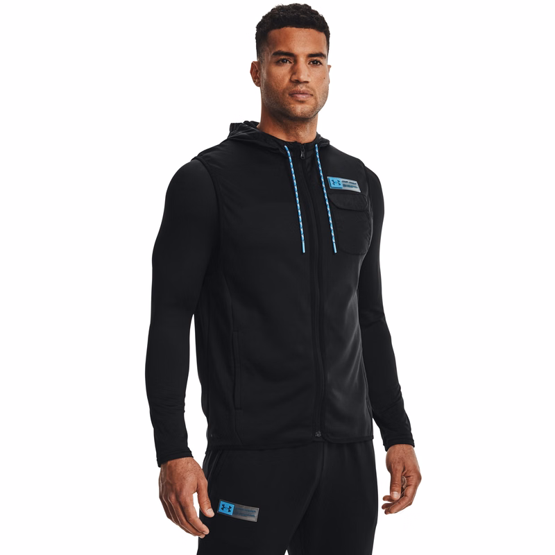 Men's Armour Fleece Storm Hooded Vest 