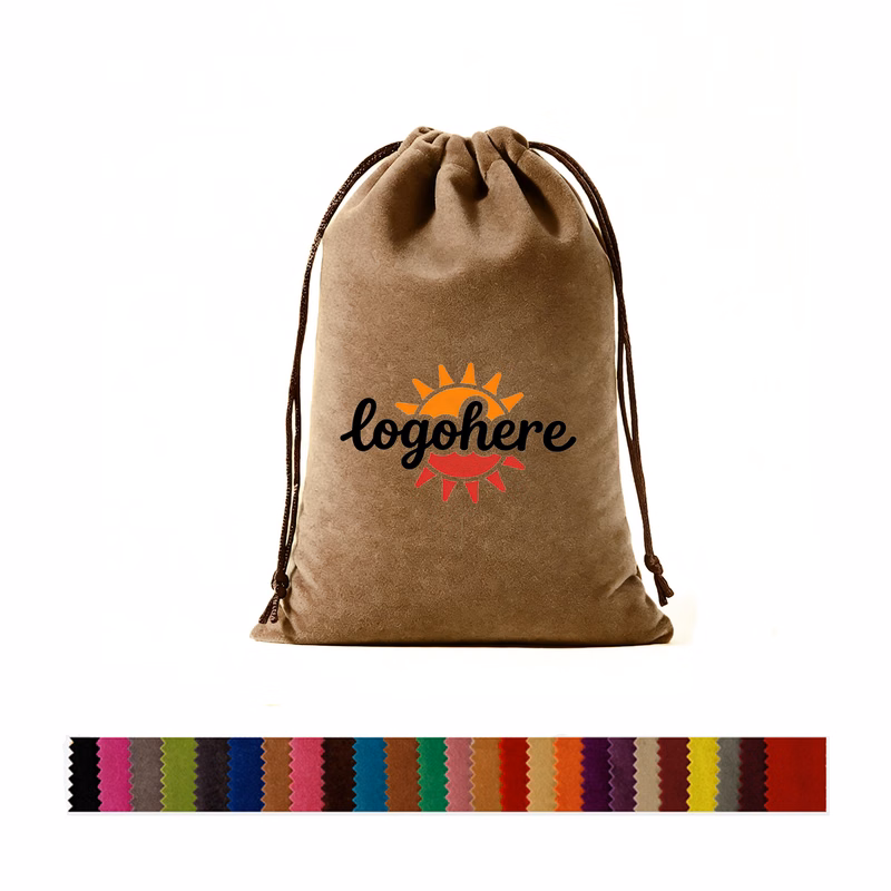 Velvet Closure Bag