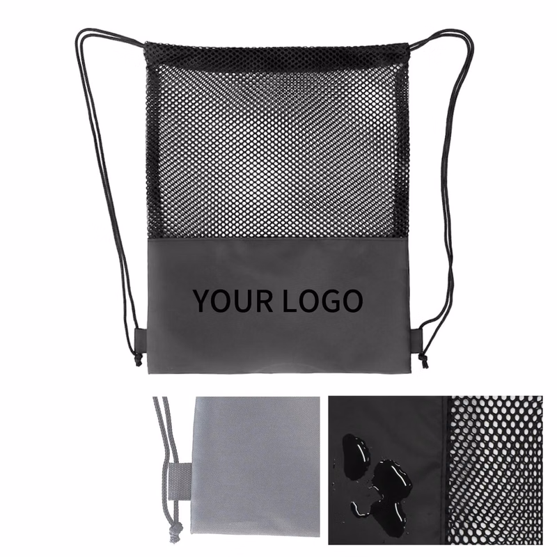 Polyester Mesh Ventilated Gym Bag